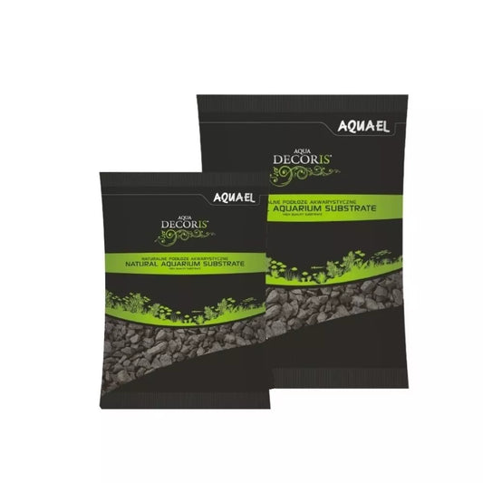 Gruntas akvariumui, juodas, 2-4 mm, 2 kg