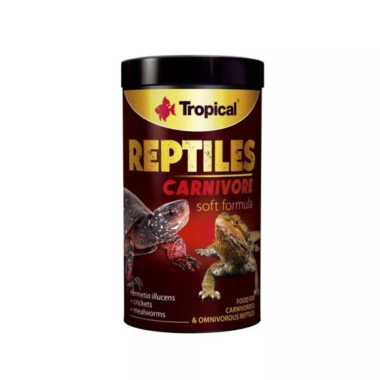 Tropical Soft Line Reptiles Carnivore maistas mėsėdžiams ropliams, minkštas 250 ml