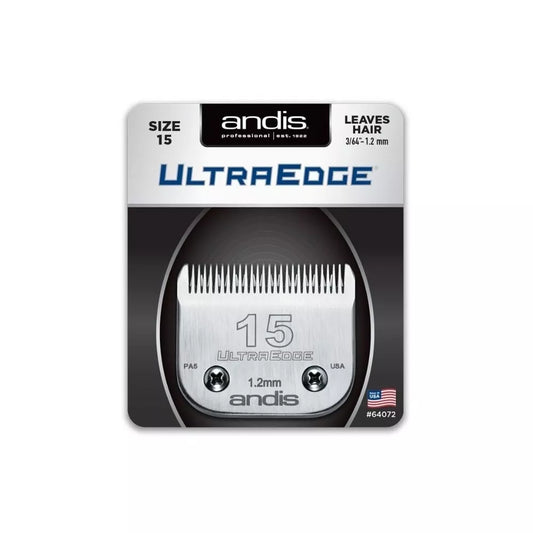 Andis plaukų kirpimo peiliukai UltraEdge Size 15, 3/64" - 1.2 mm