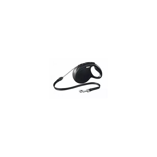 Automatinis pavadys-virvutė Flexi New Classic M juodas, 8 m,