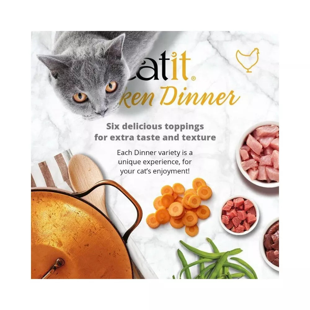 Catit Chicken Dinner konservai katėms su jautiena ir moliūgais, 80 g