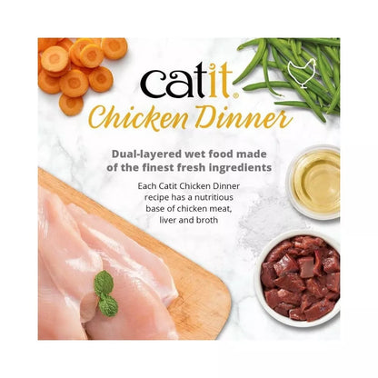 Catit Chicken Dinner konservai katėms su jautiena ir moliūgais, 80 g