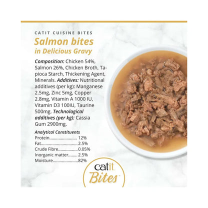 Catit Cuisine Bites konservai katėms su lašiša, 75 g