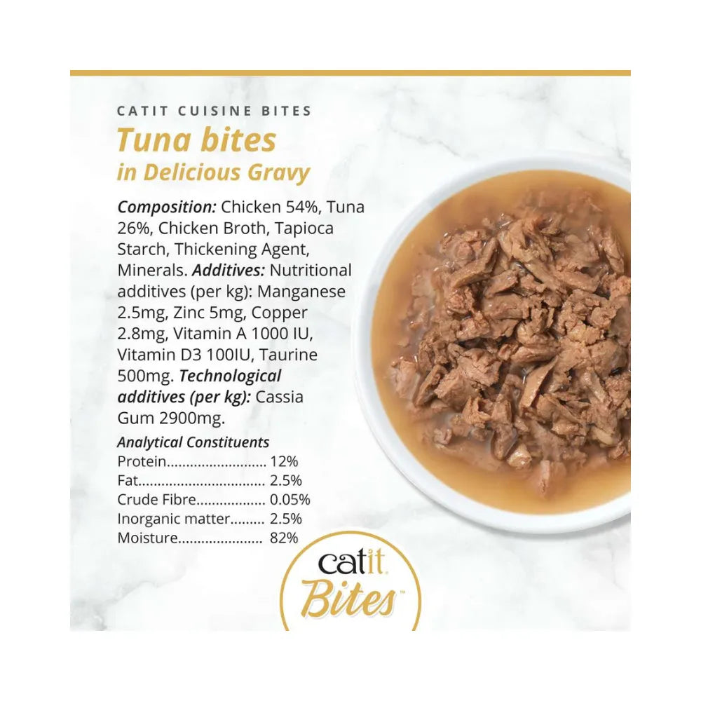 Catit Cuisine Bites konservai katėms su tunu, 75 g