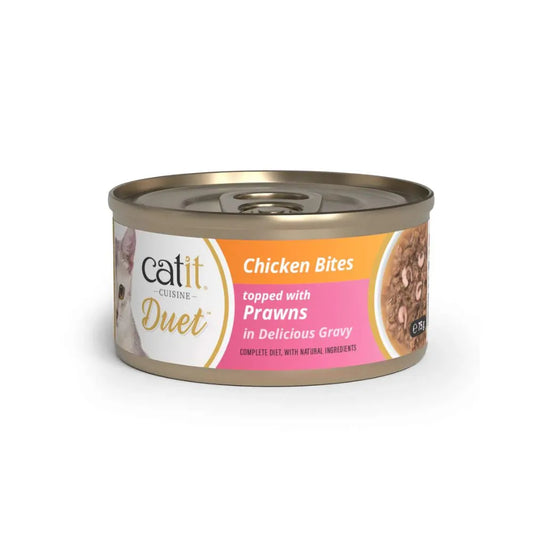 Catit Cuisine Duet konservai katėms su vištiena ir krevetėmis, 75 g