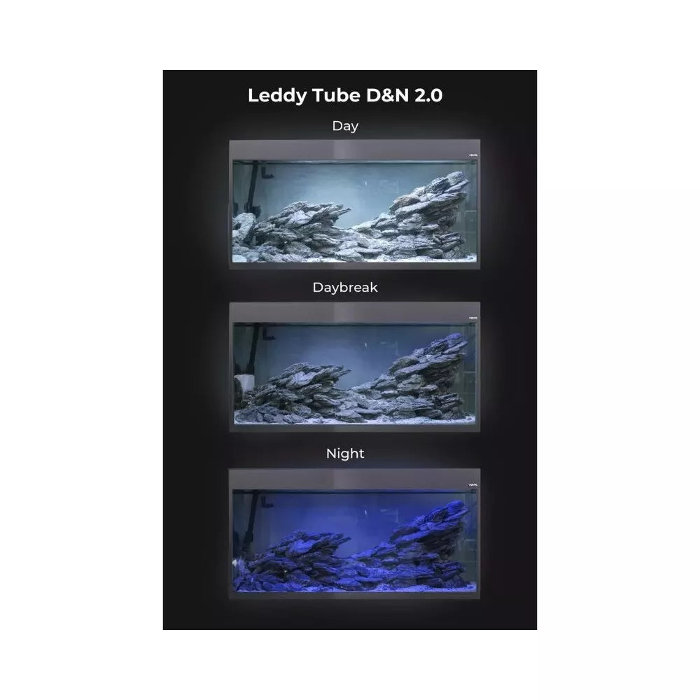 Glossy 100 ST Day&Night akvariumas stačiakampis, juodas, 100x40x60 cm