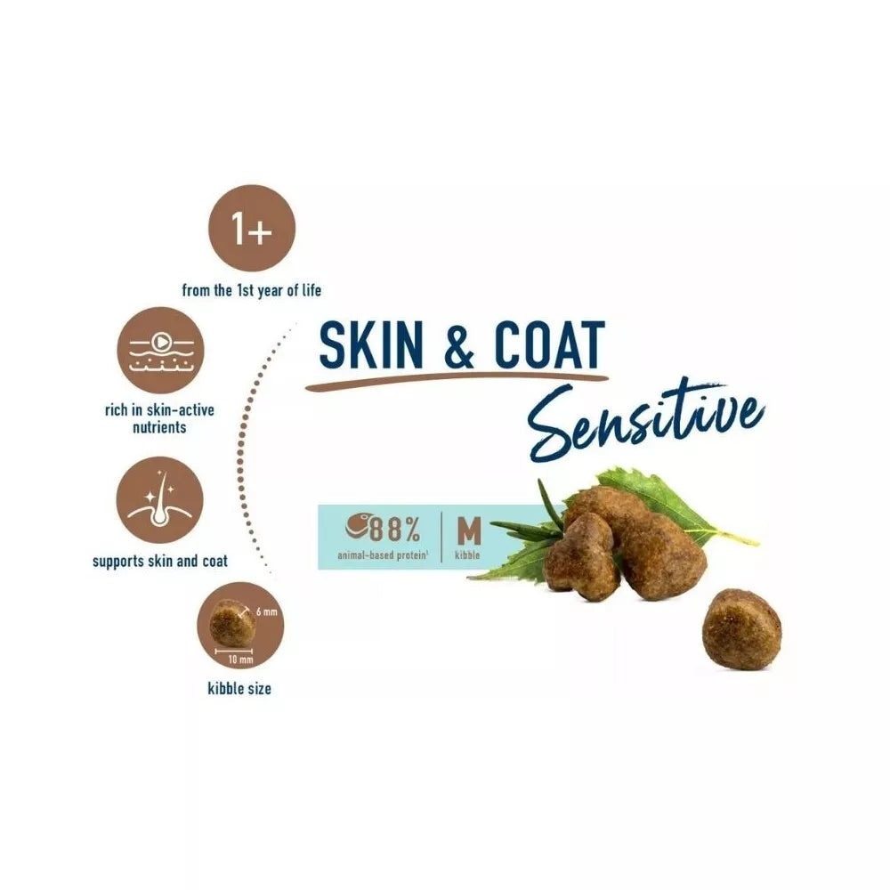 Happy Cat visavertis pašaras suaugusioms katėms puoselėjantis odą ir kailį Sensitive Haut&Skin, 300 g