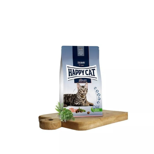 Happy Cat visavertis pašaras suaugusioms katėms su lašiša Culinary AtlantikLachs, 10 kg