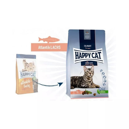 Happy Cat visavertis pašaras suaugusioms katėms su lašiša Culinary AtlantikLachs, 10 kg