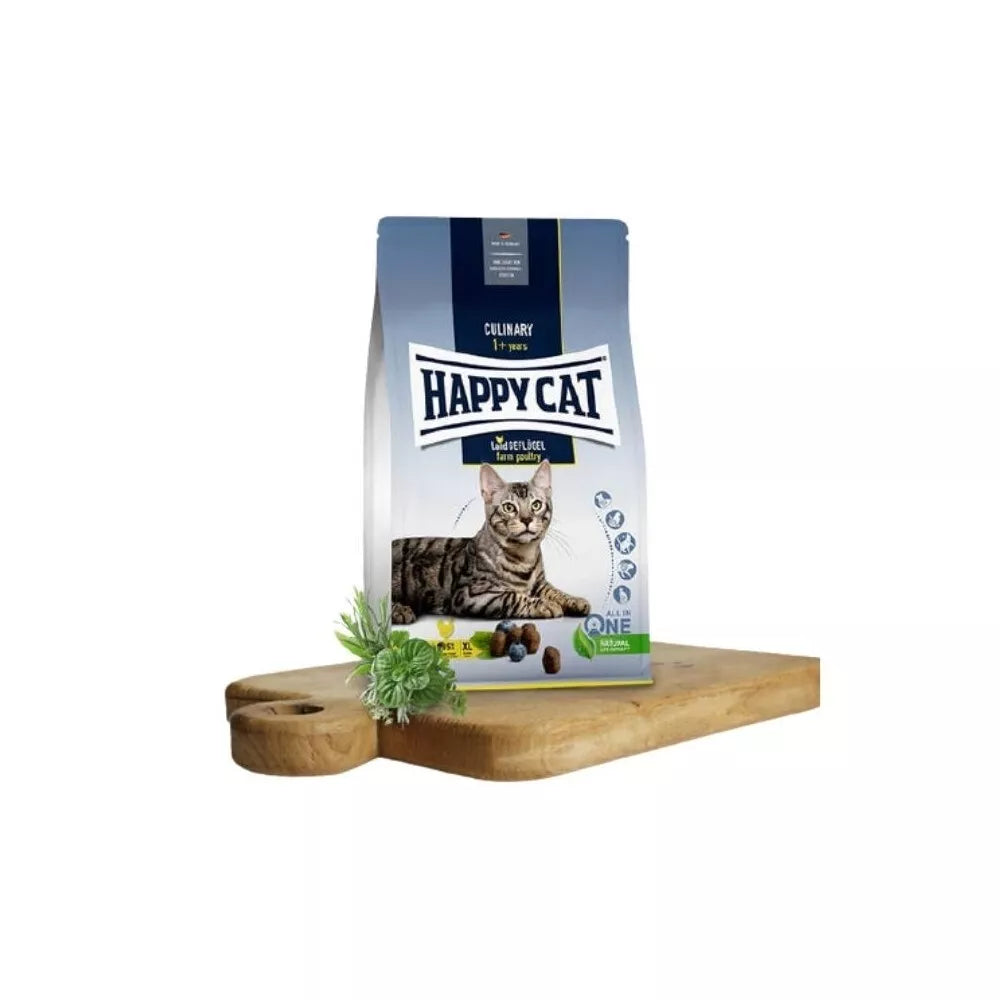 Happy Cat visavertis pašaras suaugusioms katėms su paukštiena Culinary LandGeflugel, 1,3 kg