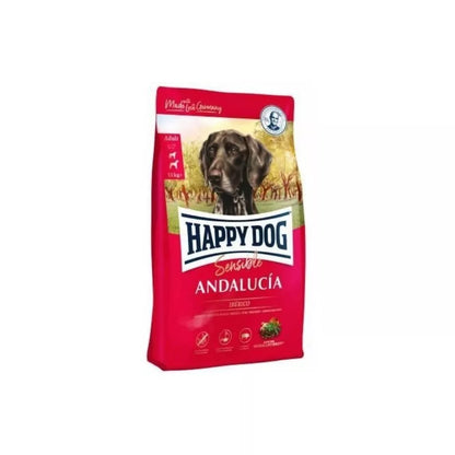 Happy Dog Andalucia visavertis pašaras suaugusiems šunims su Iberijos kiauliena ir ryžiais, 11 kg