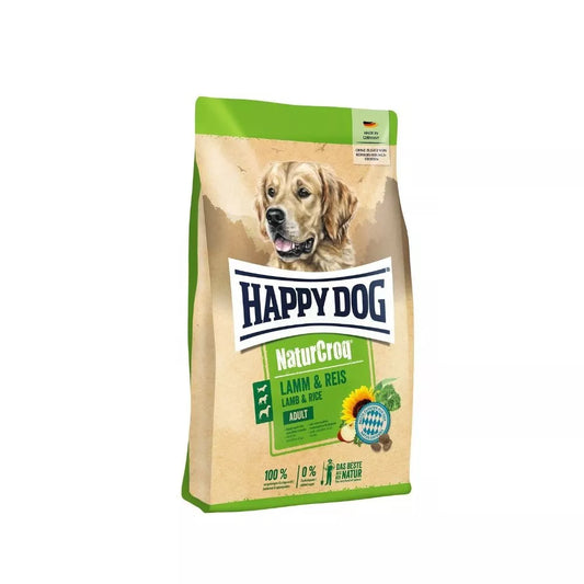Happy Dog NaturCroq Lamm&Reis visavertis pašaras suaugusiems šunims su ėriena ir ryžiais, 4 kg