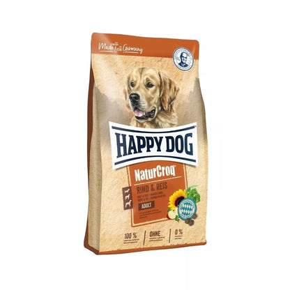 Happy Dog NaturCroq Rind&Reis visavertis pašaras suaugusiems šunims su jautiena ir ryžiais, 4 kg