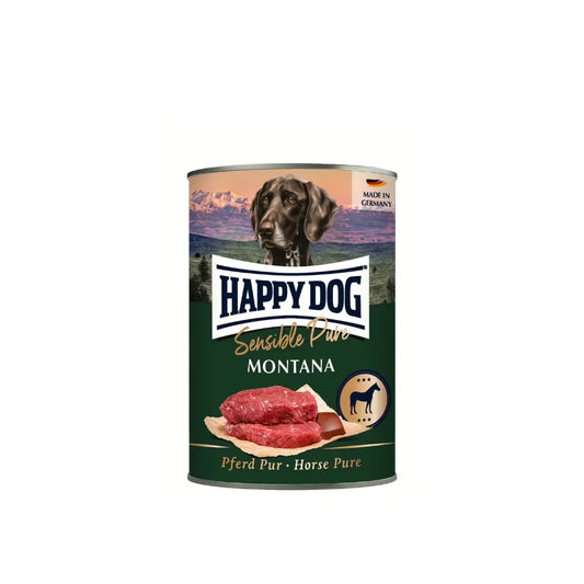 Happy Dog Sensible Pure Montana konservai šunims su arkliena, 400 g