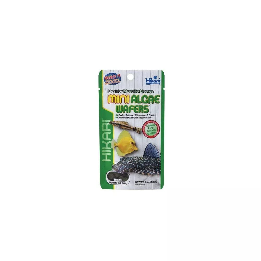 Hikari Mini Algae Wafers maistas dugninėms žuvims 22 g