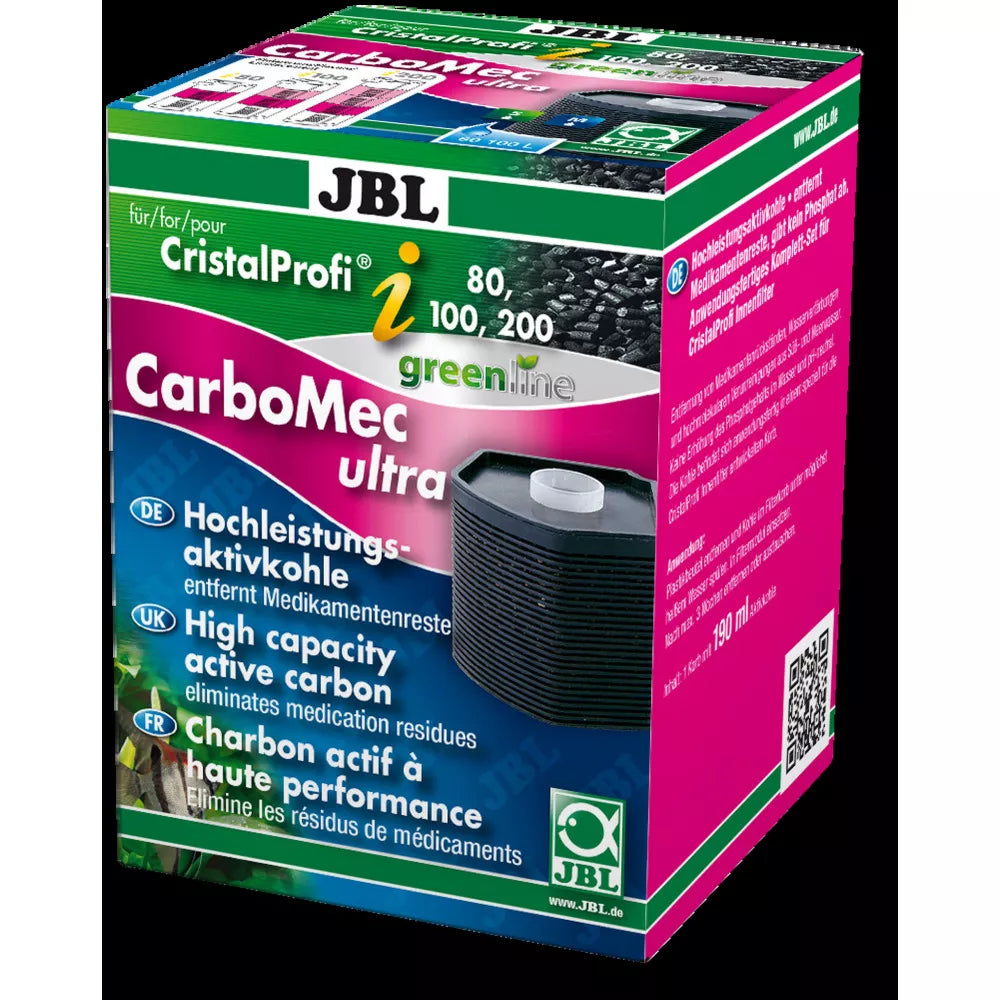 JBL CarboMec Ultra aktyvuotos anglies užpildas vidiniams filtrams CristalProfi i60 - i200