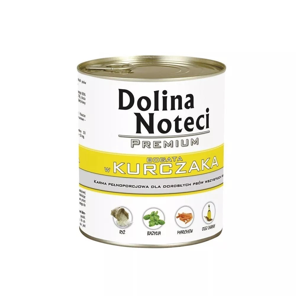 Konservai šunims su vištiena Dolina Noteci Premium 800 g