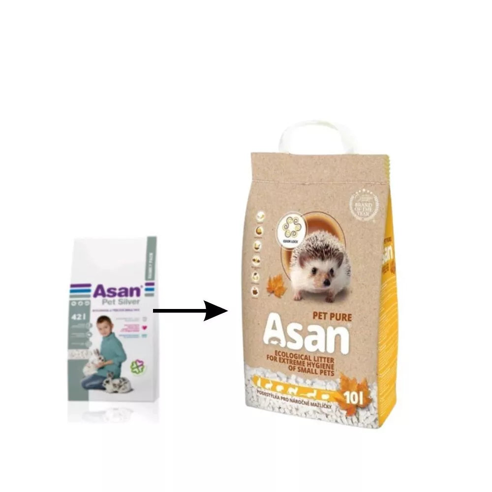 Kraikas graužikams Asan Pet Pure 10 l