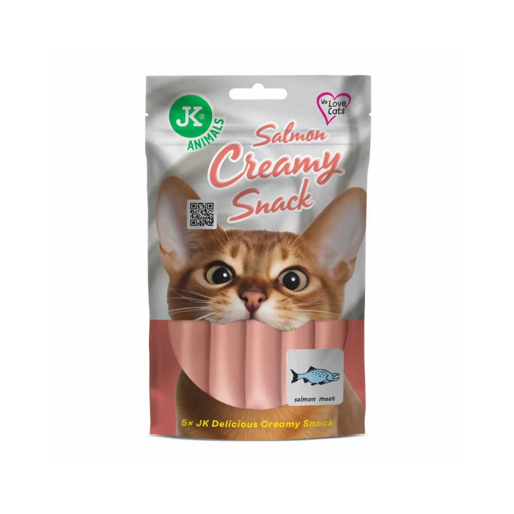 Kreminis skanėstas katėms lašišos skonio, 5x15 g