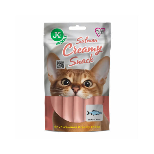 Kreminis skanėstas katėms lašišos skonio, 5x15 g