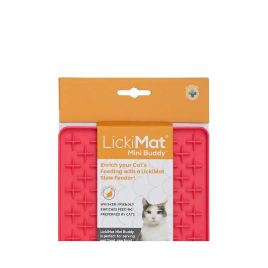 Laižymo kilimėlis LickiMat Cat Buddy Tuff, raudonas
