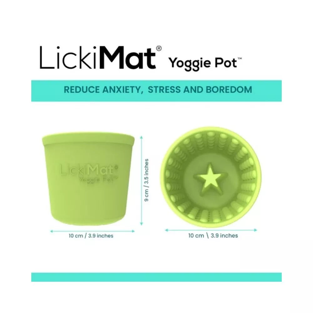 Laižymo puodelis LickiMat Dog Yoggie Pot, oranžinis