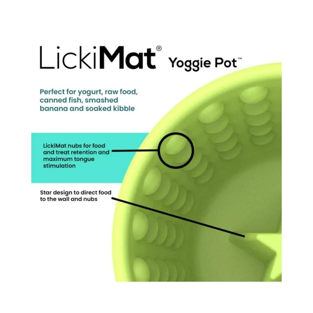 Laižymo puodelis LickiMat Dog Yoggie Pot, oranžinis