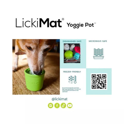 Laižymo puodelis LickiMat Dog Yoggie Pot, turkio spalvos
