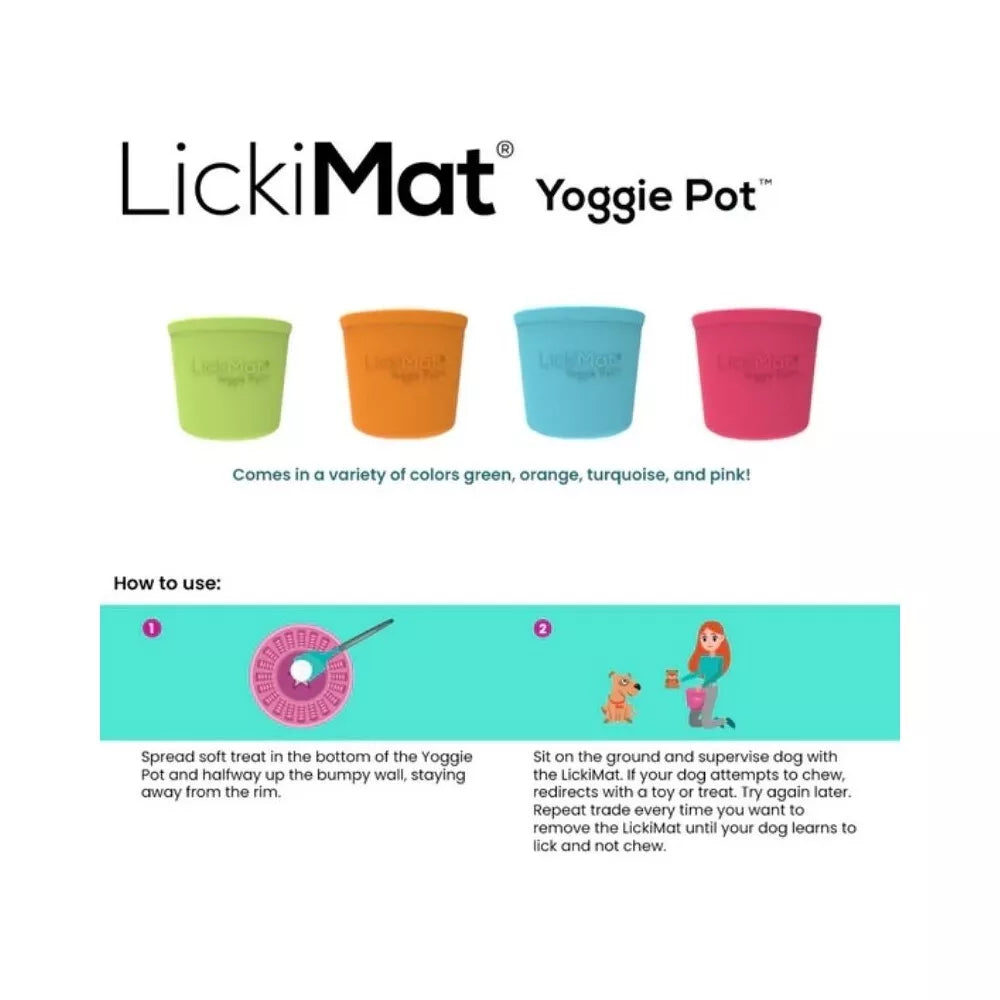 Laižymo puodelis LickiMat Dog Yoggie Pot, turkio spalvos