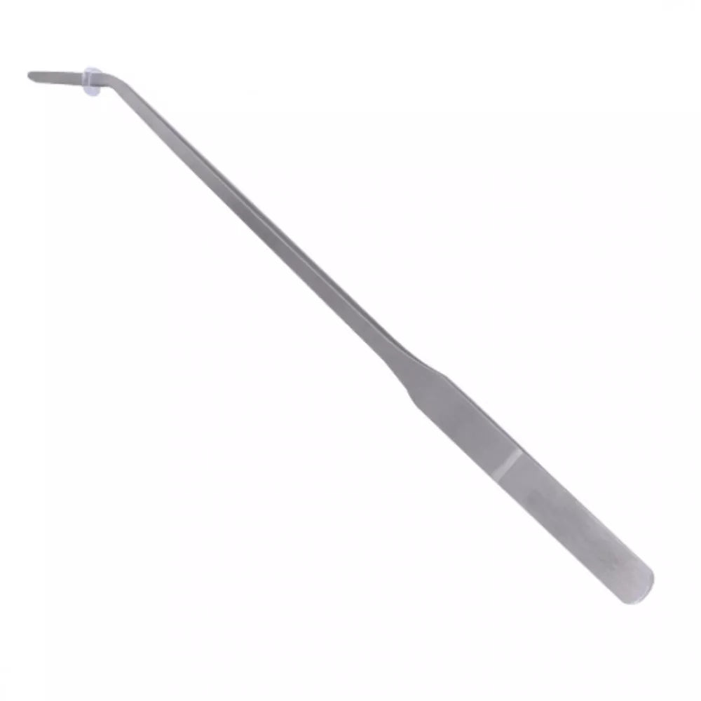 Lenktas pincetas, 27 cm (matinis)
