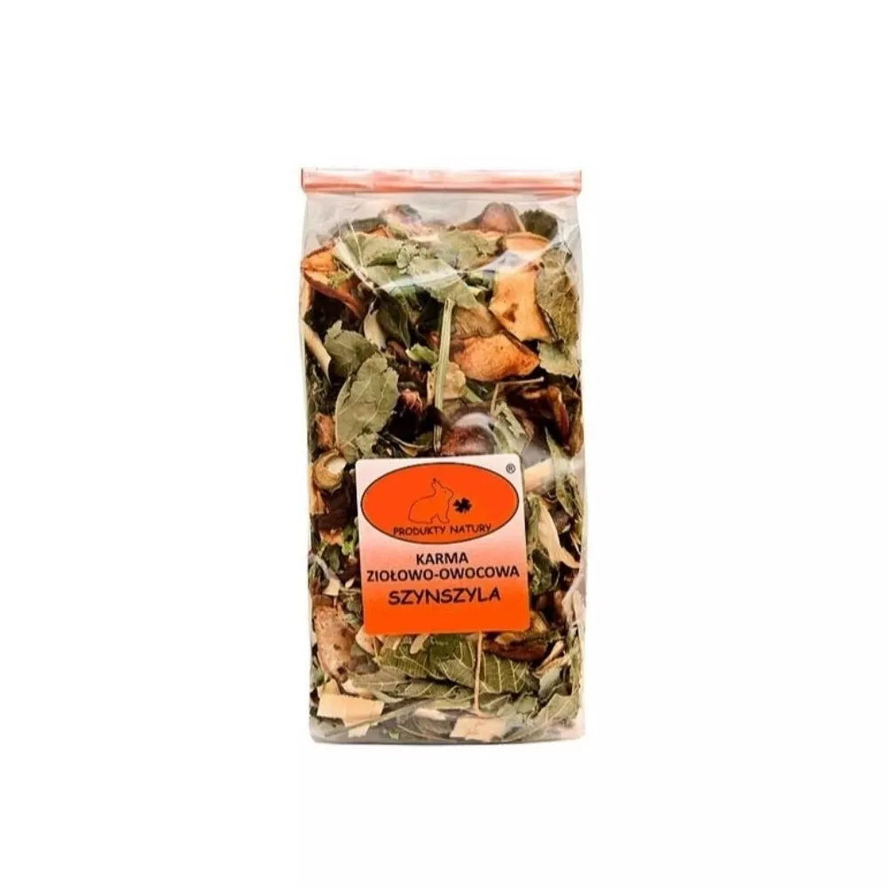 Natūralus žolelių ir vaisių mišinys šinšiloms, 150 g