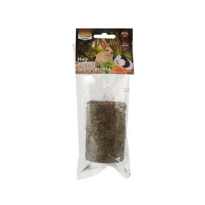 Nature Land Nibble šieno tunelis su morkomis, 125 g