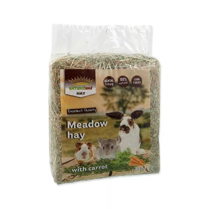 Nature Land šienas su morkomis, 650 g