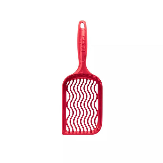 Plastikinis kačių kraiko semtuvėlis Noba Scoop, raudonas