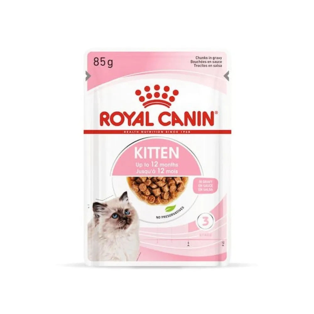Royal Canin FHN Kitten Instinctive konservuotas maistas kačiukams su padažu 85 g