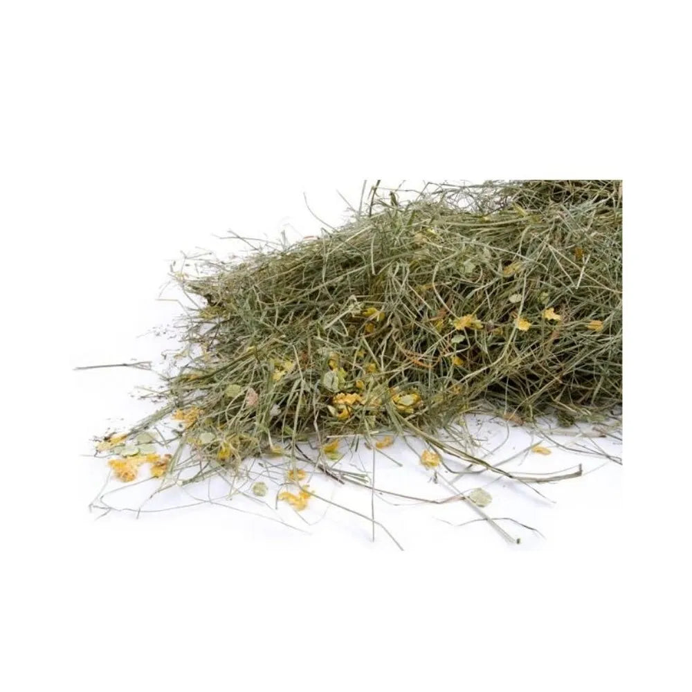 Šienas graužikui su žirnių ir kukurūzų dribsniais, 500 g