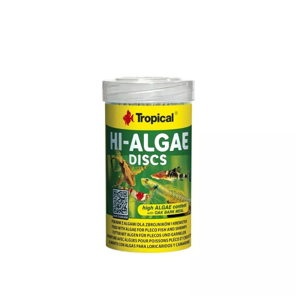 Tropical HI-Algae Discs pašaras žuvims 100 ml