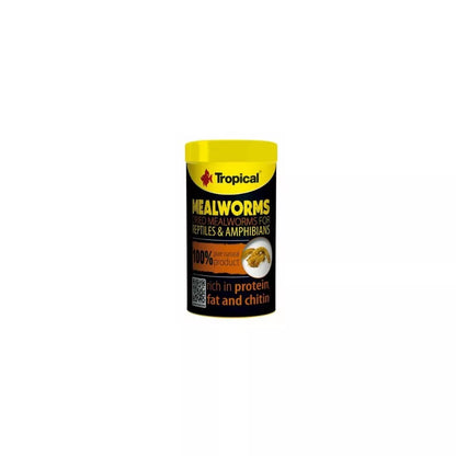 Tropical Mealorms džiovintos milčių lervos, 100 ml