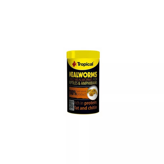 Tropical Mealorms džiovintos milčių lervos, 100 ml