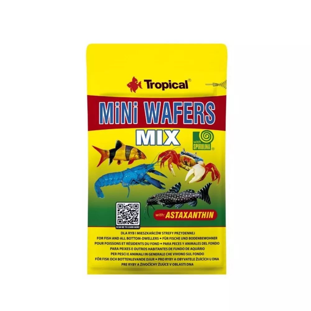 Tropical Mini Wafers Mix pašaras dugninėms žuvims 90 g