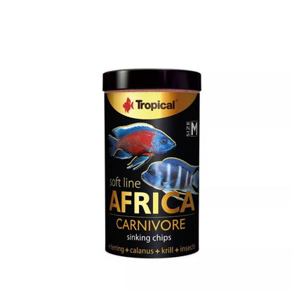 Tropical Soft Line Africa Carnivore minkštas pašaras visaėdėms ir mėsėdėms Afrikos žuvims 250 ml