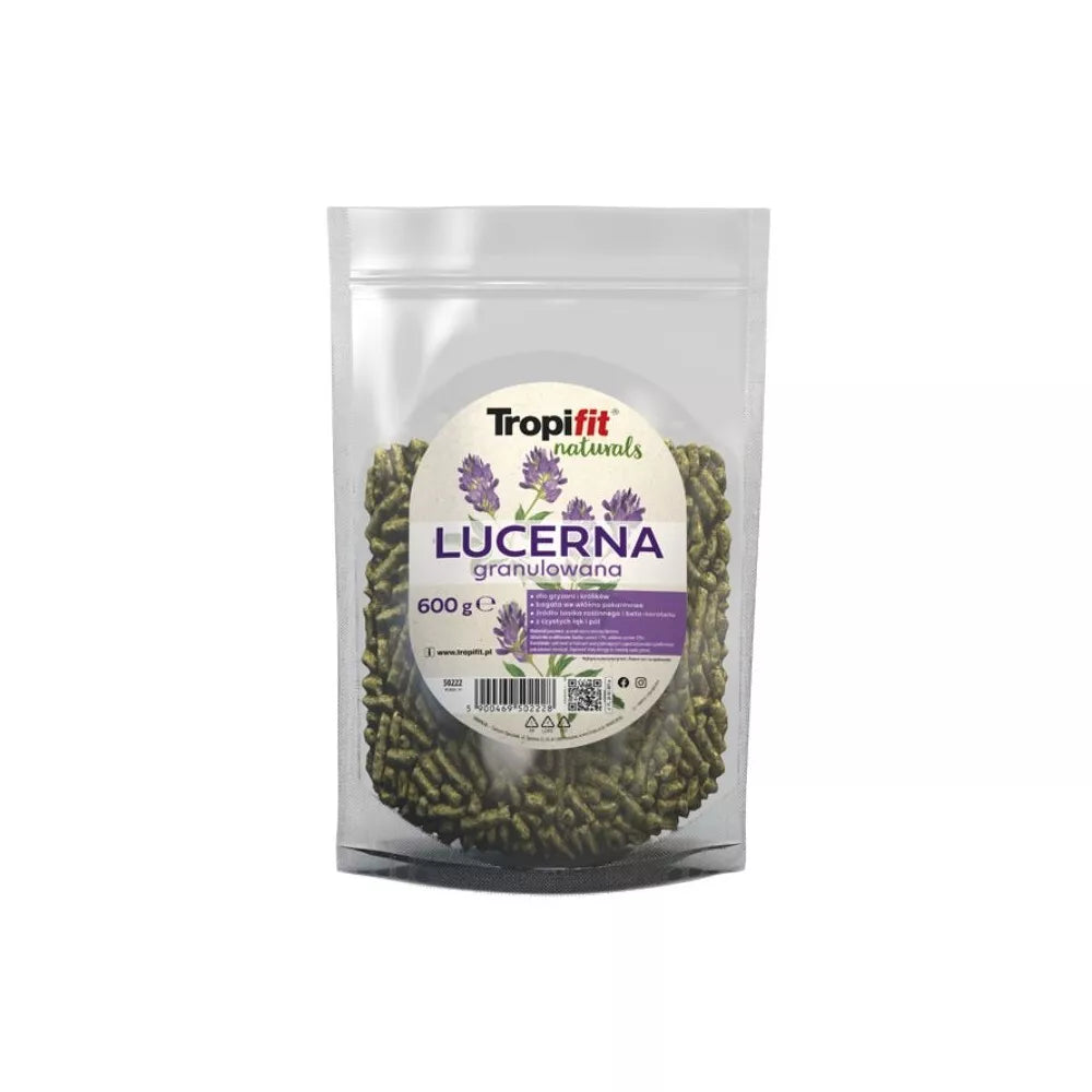 Tropifit Naturals Granulated Alfaalfa liucerna granulėmis pašaras graužikams 600 g