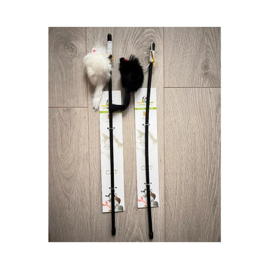 Žaislas katėms meškerė, 49 cm