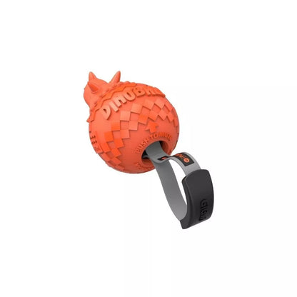Žaislas šunims GiGwi Push To Mute Dinoball Triceratops dinozauras