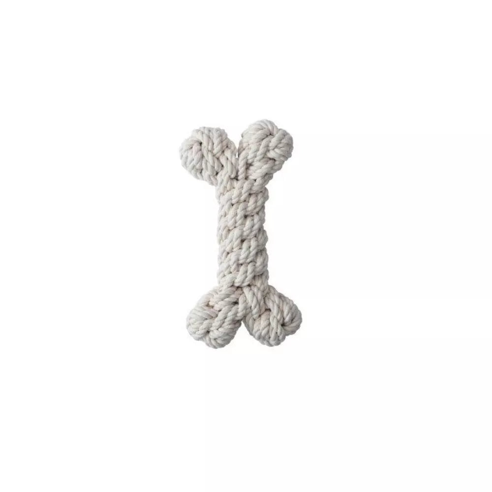 Žaislas šunims iš natūralios virvės, kaulas, L, 23 cm