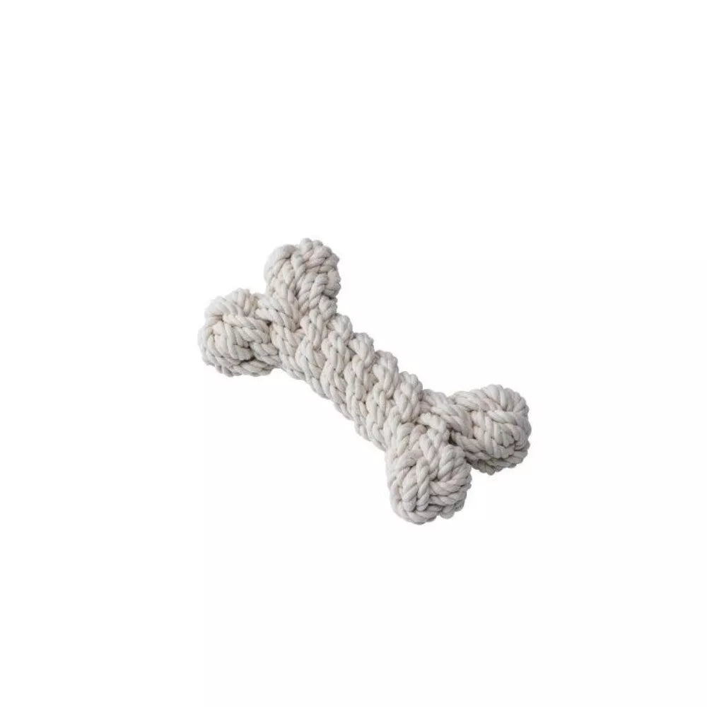 Žaislas šunims iš natūralios virvės, kaulas, L, 23 cm