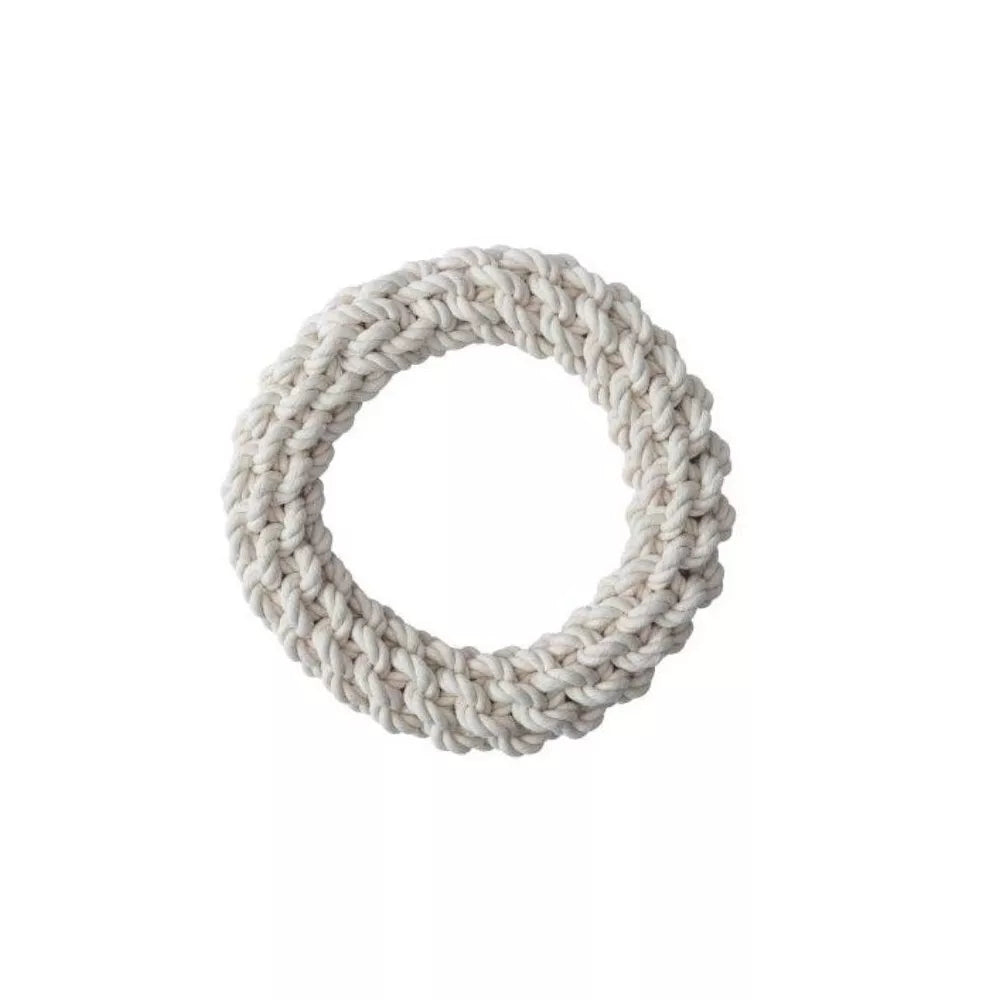 Žaislas šunims iš natūralios virvės, žiedas, L, 27 cm