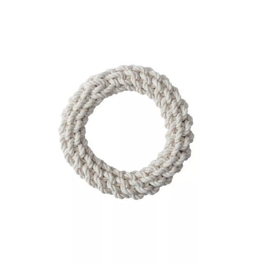 Žaislas šunims iš natūralios virvės, žiedas, L, 27 cm