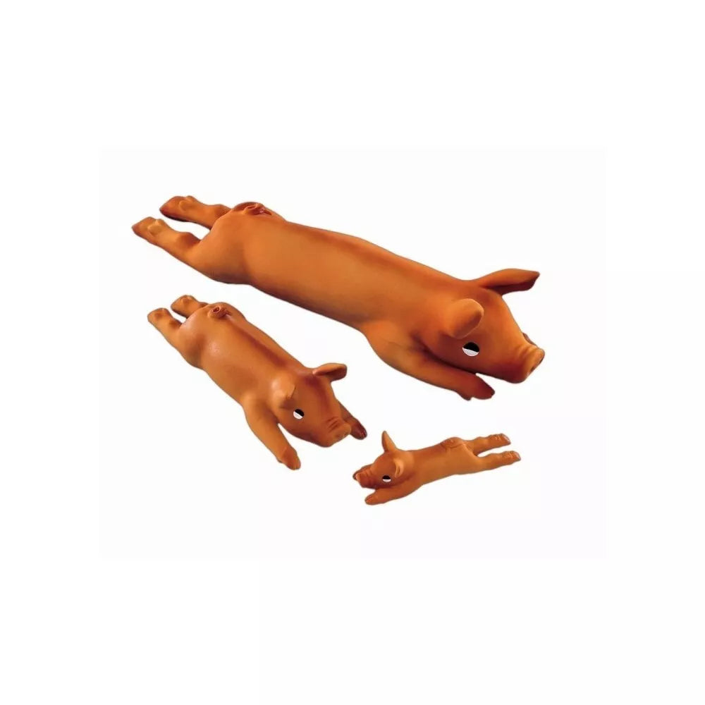 Žaislas šunims lateksinė kiaulė  S, 14 cm